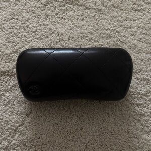 CHANEL Black Quilted Sunglasses Case
